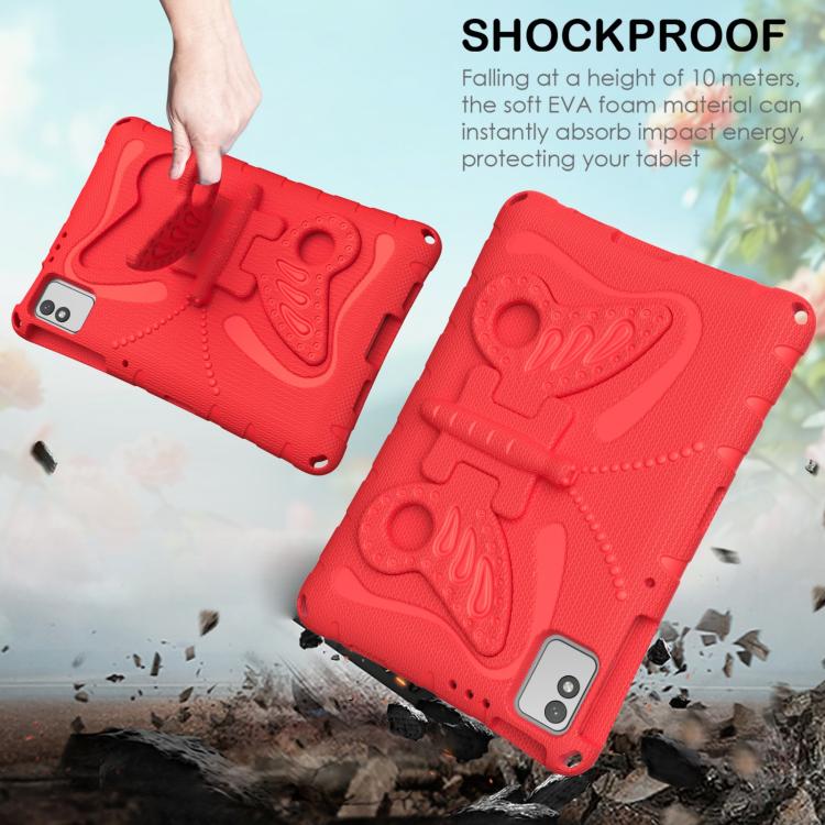 For infinix XPad 30E 11 Butterfly Bracket EVA Shockproof Tablet Case(Red) - Image 3