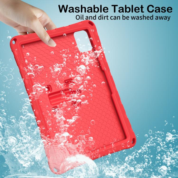 For infinix XPad 30E 11 Butterfly Bracket EVA Shockproof Tablet Case(Red) - Image 5