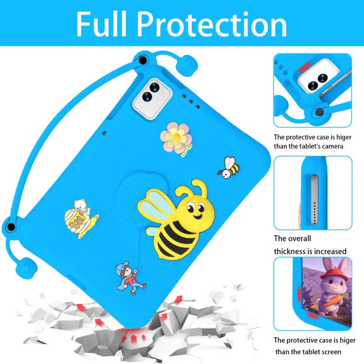 For infinix XPad 30E 11 Little Bee EVA Shockproof Tablet Case(Blue) - Image 4