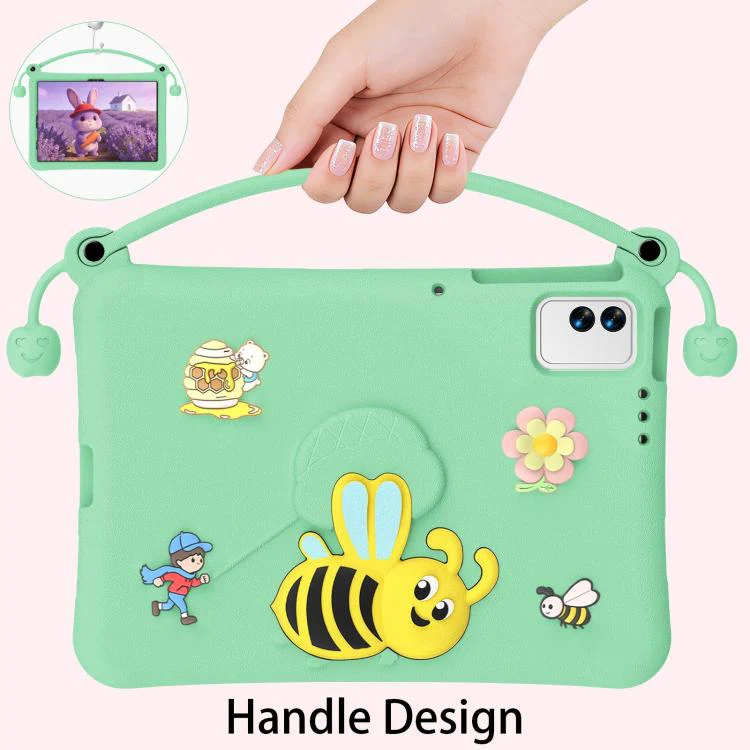 For infinix XPad 30E 11 Little Bee EVA Shockproof Tablet Case(Light Cyan) - Image 3