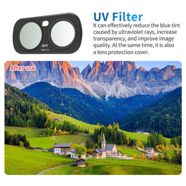For Insta 360 Luna Ultra JSR CB Series Magnetic Camera Lens Filter, Filter:3 in 1 UV ND - Image 10