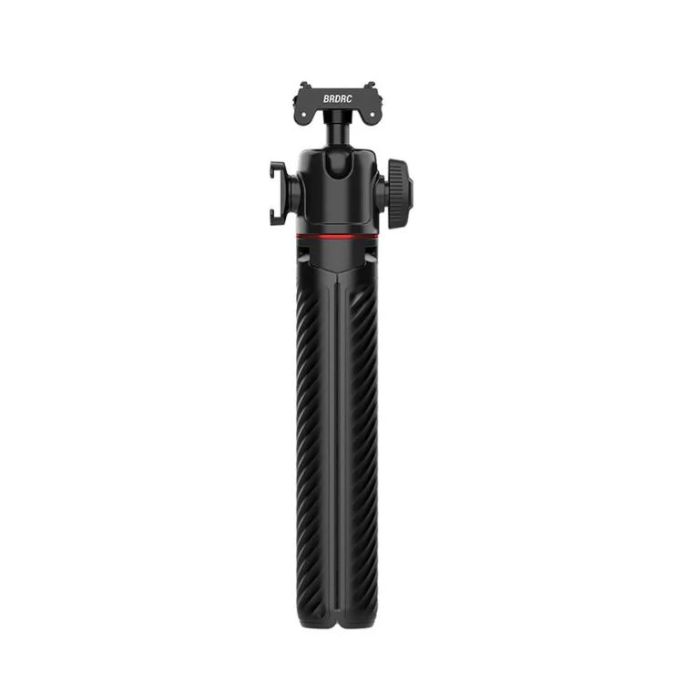 For Insta360 Ace Pro / 2 / X5 BRDRC Quick-Release Tripod Head Extension Selfie Stick(Black) - Image 2