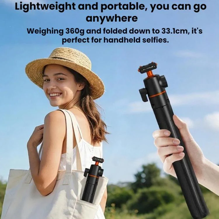 For Insta360 Ace Pro / 2 / X5 Flymile Quick-Release Selfie Extension Pole Tripod(Black) - Image 11