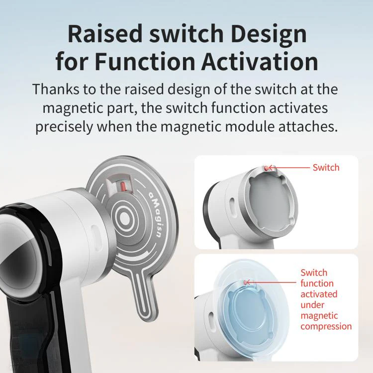 For Insta360 Flow 2 Pro AMagisn Magnetic Phone Mount Adapter Accessories - Image 6