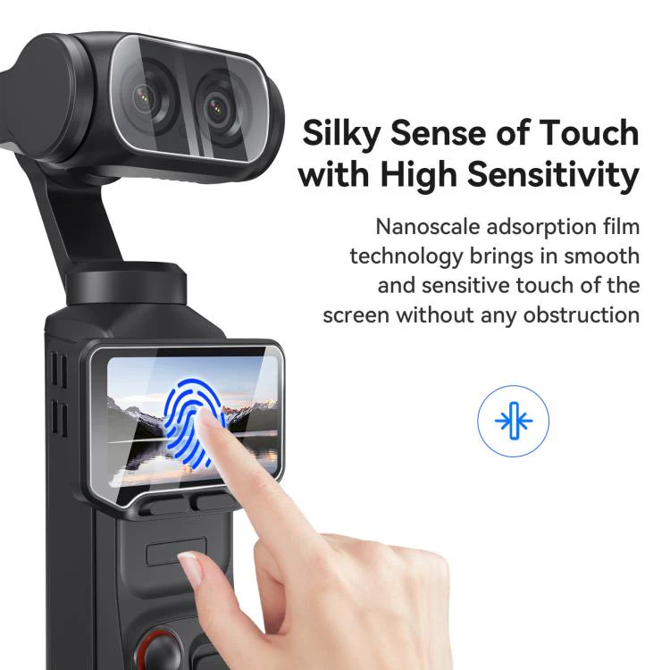 For Insta360 Luna Ultra aMagisn 9H Tempered Glass Screen Protector Screen & Lens Protective Film 2+2 Pack - Image 5