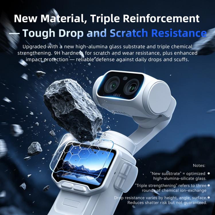 For Insta360 Luna Ultra aMagisn AR Tempered Glass Screen and Lens Protector 1 Set - Image 6