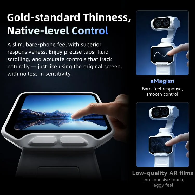 For Insta360 Luna Ultra aMagisn AR Tempered Glass Screen and Lens Protector 1 Set - Image 8