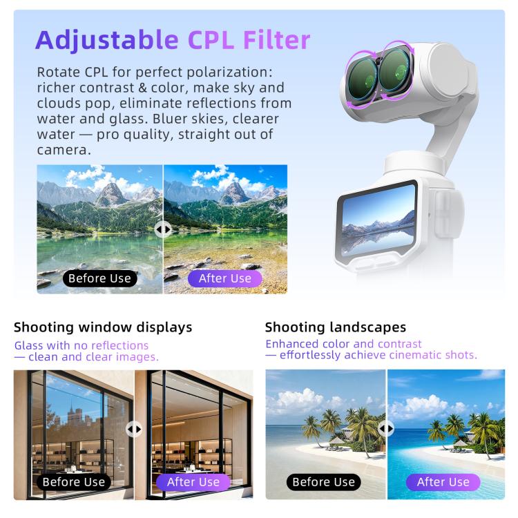 For Insta360 Luna Ultra aMagisn Magnetic Lens Filter VND2-32 - Image 9