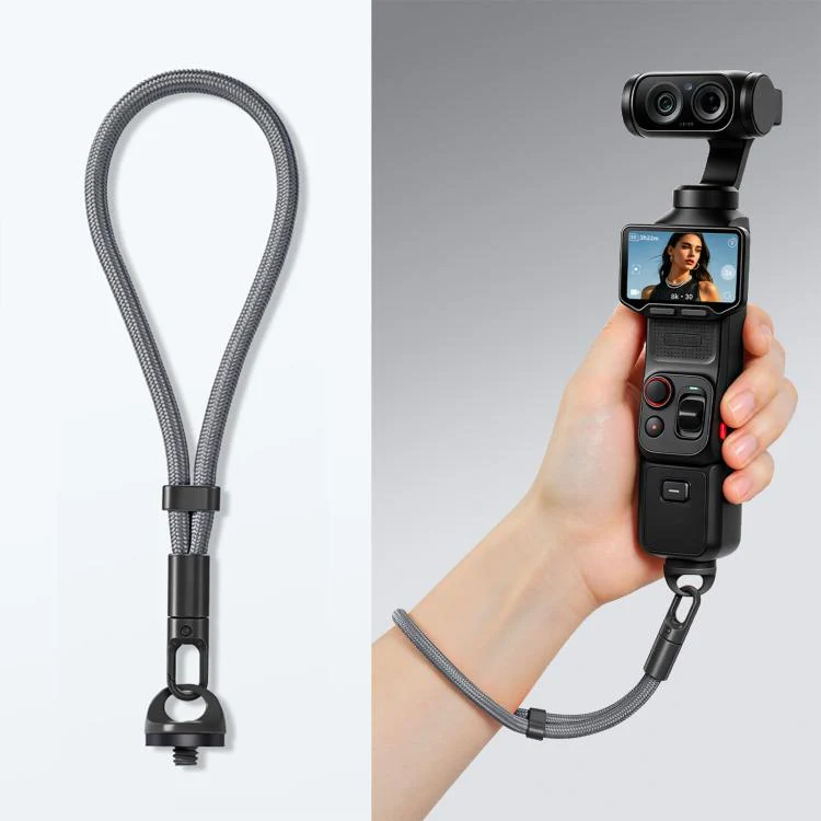 For Insta360 Luna Ultra Anti-Loss Self-Locking Adjustable Camera Wrist Lanyard(Deep Space Gray)