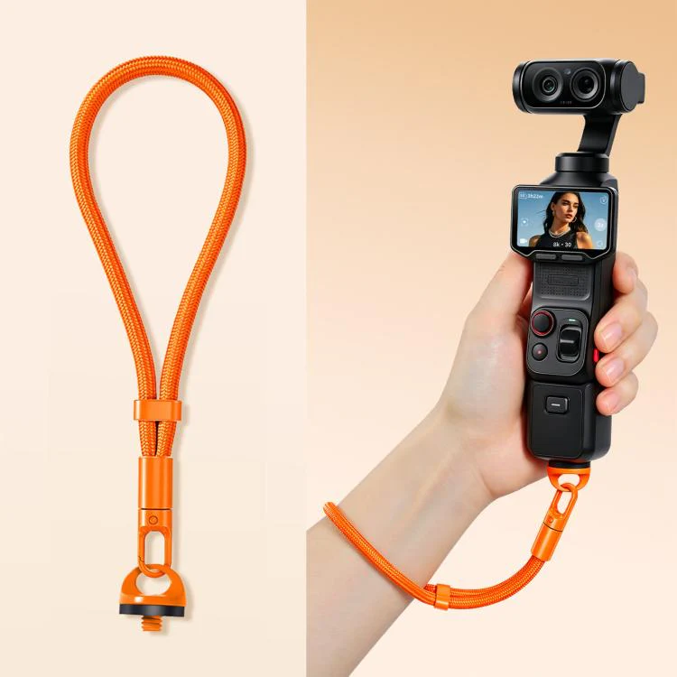For Insta360 Luna Ultra Anti-Loss Self-Locking Adjustable Camera Wrist Lanyard(Orange)