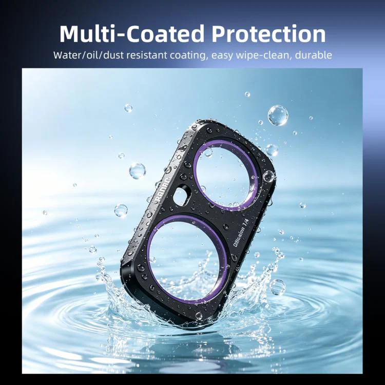 For Insta360 Luna Ultra BRDRC Filter Accessories, Specification: 3pcs /Set CPL + ND16 + Black Soft - Image 8