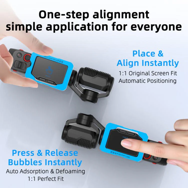 For Insta360 Luna Ultra BRDRC Jet Lens Protector AR Tempered Glass Screen Protector, Model: Screen Protector+Tool - Image 4