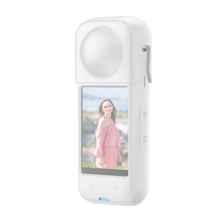 For Insta360 X4 PULUZ Full Body Dust-proof Silicone Protective Case (White) - Image 2