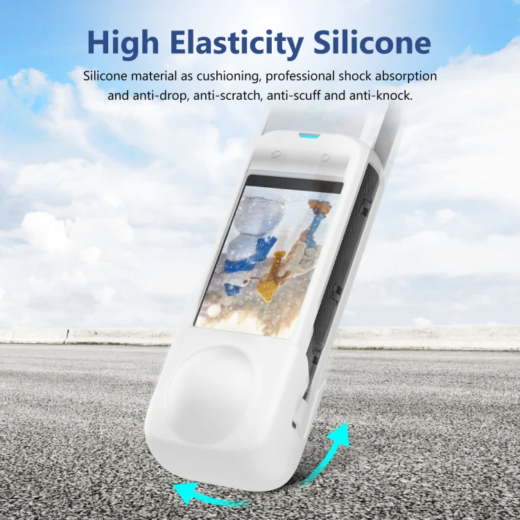 For Insta360 X4 PULUZ Full Body Dust-proof Silicone Protective Case (White) - Image 7