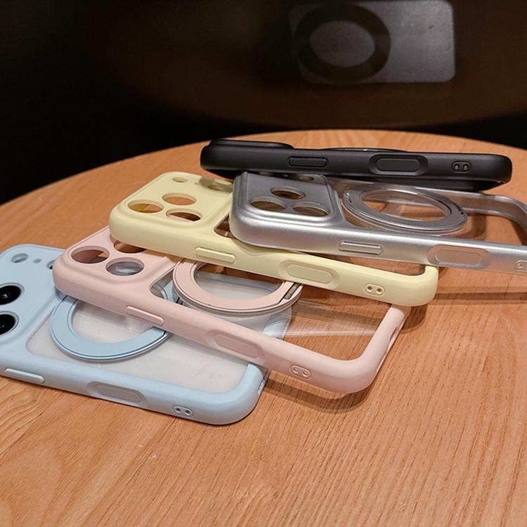For iPhone 17 Dopamine Rotation Pivot Holder Phone Case(Yellow) - Image 7