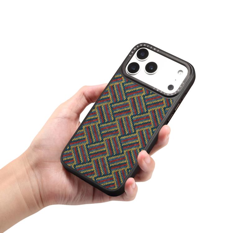 For iPhone 17 Pro Max Denior A28 Ethnic Embroider Pattern Style Magnetic Phone Case(Red) - Image 3