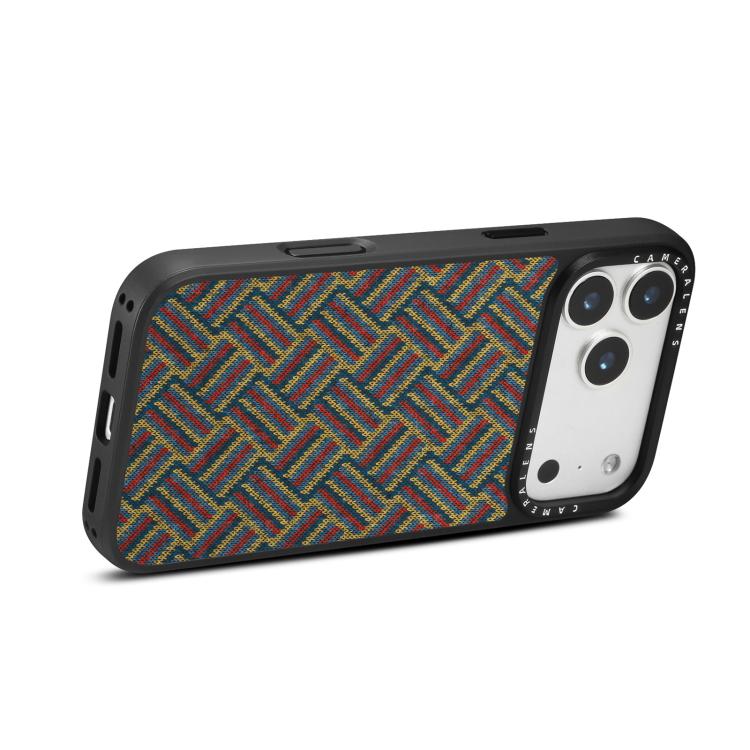 For iPhone 17 Pro Max Denior A28 Ethnic Embroider Pattern Style Magnetic Phone Case(Red) - Image 4