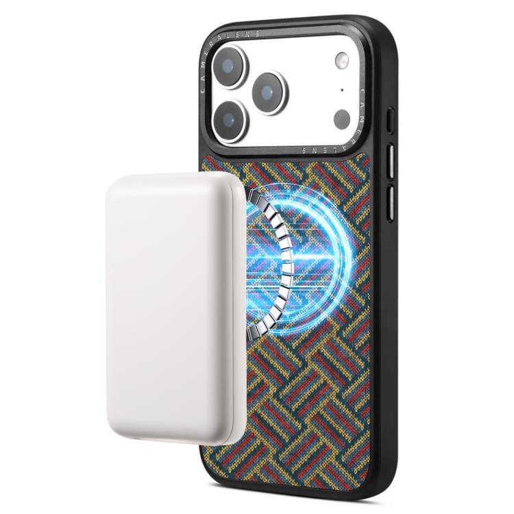For iPhone 17 Pro Max Denior A28 Ethnic Embroider Pattern Style Magnetic Phone Case(Red) - Image 5