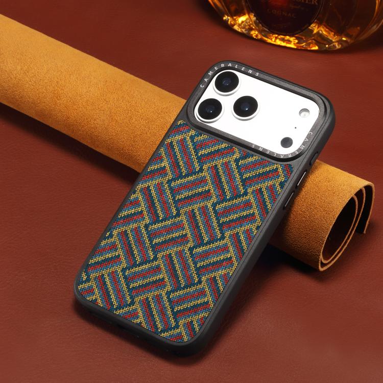 For iPhone 17 Pro Max Denior A28 Ethnic Embroider Pattern Style Magnetic Phone Case(Red) - Image 6