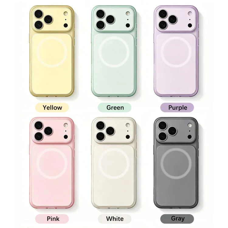 For iPhone 17 Pro Max Skin Feel Frosted Liquid Silicone Magnetic Phone Case(Pink) - Image 2