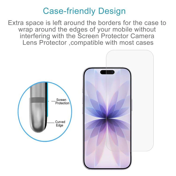 For iPhone 18 50pcs 0.18mm High Aluminum Tempered Glass Film - Image 3