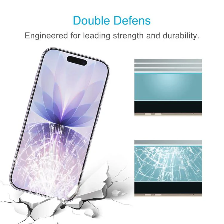 For iPhone 18 50pcs 0.18mm High Aluminum Tempered Glass Film - Image 5