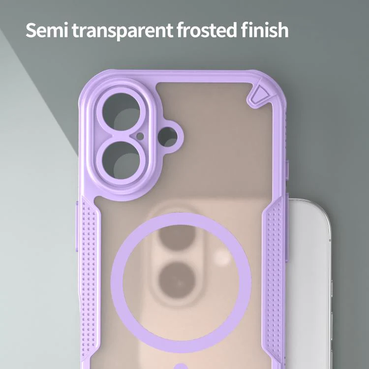 For iPhone 18 Armor Glaze MagSafe Magnetic Phone Case(Purple) - Image 5