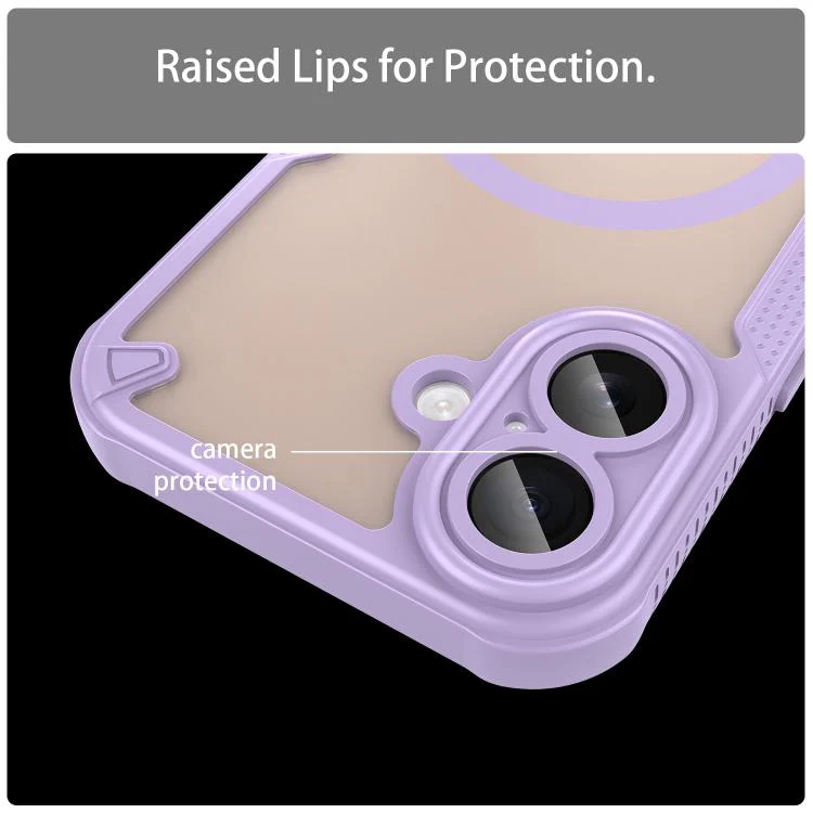 For iPhone 18 Armor Glaze MagSafe Magnetic Phone Case(Purple) - Image 7