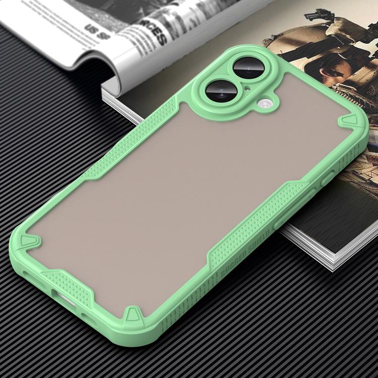 For iPhone 18 Armor Glaze PC Hybrid TPU Phone Case(Green) - Image 9