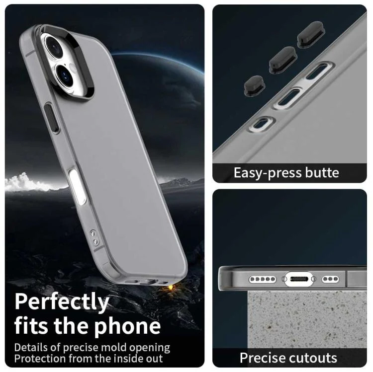 For iPhone 18 Candy PC Hybrid TPU Shockproof Phone Case(Black) - Image 3