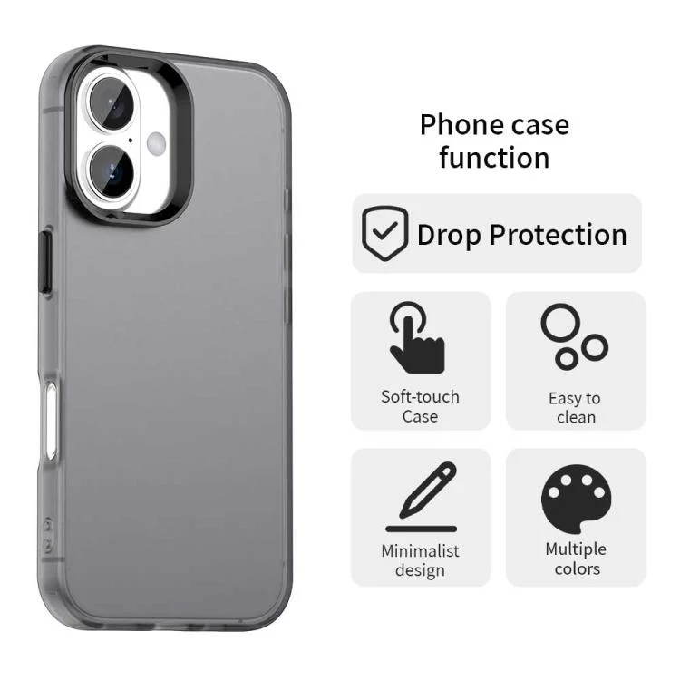 For iPhone 18 Candy PC Hybrid TPU Shockproof Phone Case(Black) - Image 4