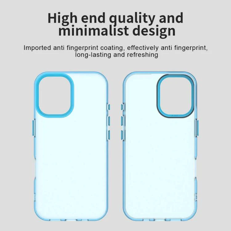 For iPhone 18 Candy PC Hybrid TPU Shockproof Phone Case(Blue) - Image 6