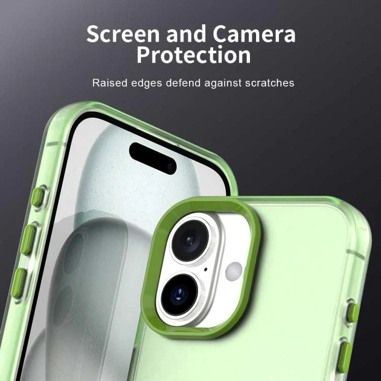 For iPhone 18 Candy PC Hybrid TPU Shockproof Phone Case(Green) - Image 7