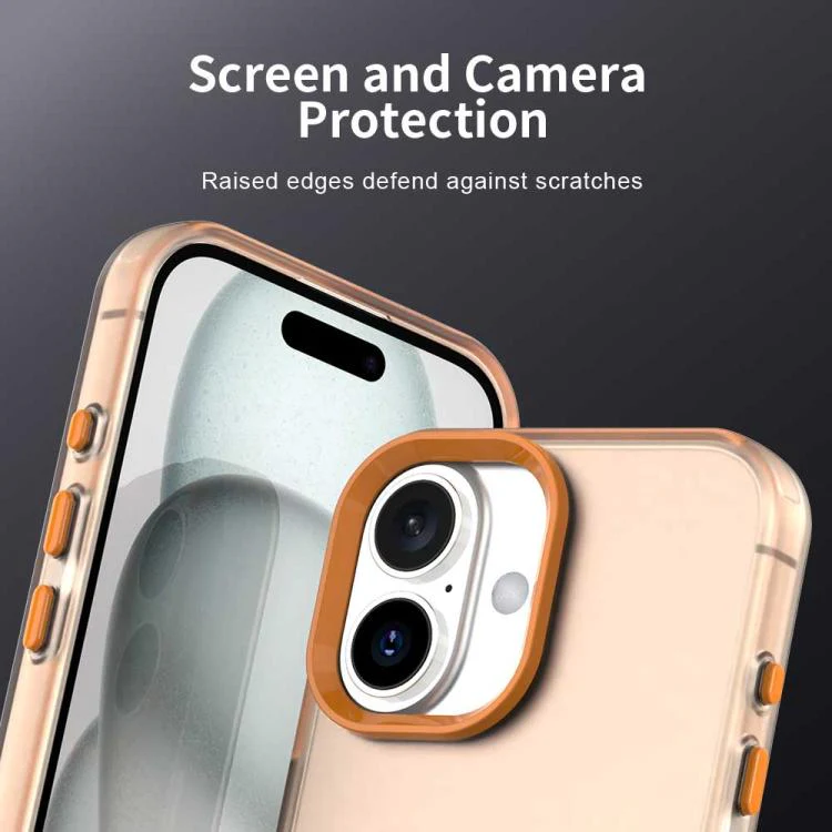 For iPhone 18 Candy PC Hybrid TPU Shockproof Phone Case(Orange) - Image 7