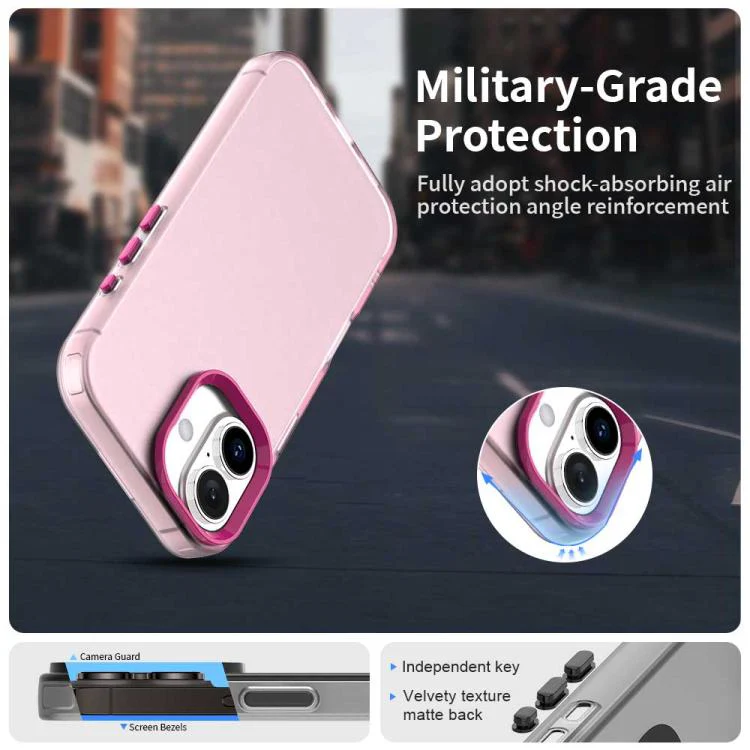For iPhone 18 Candy PC Hybrid TPU Shockproof Phone Case(Red) - Image 2