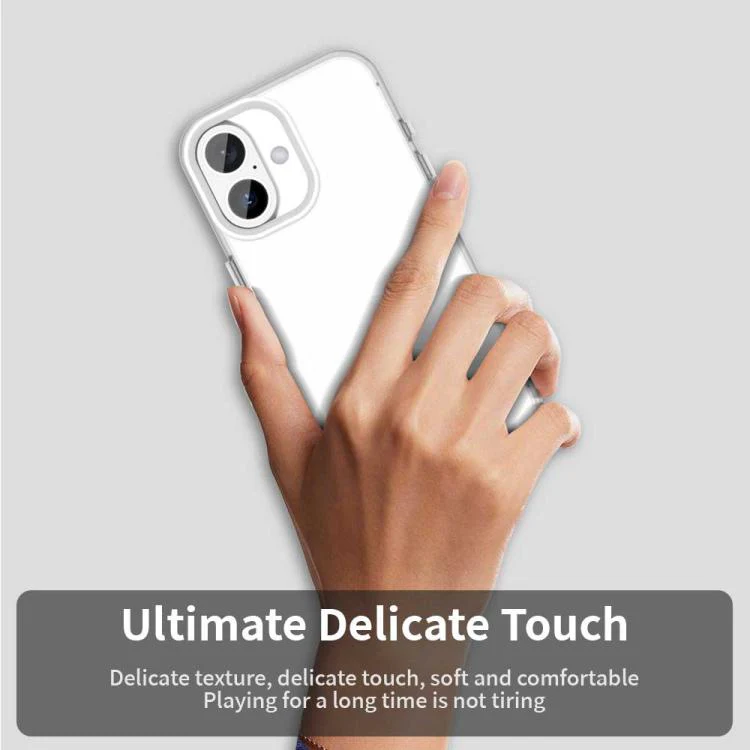 For iPhone 18 Candy PC Hybrid TPU Shockproof Phone Case(White) - Image 5