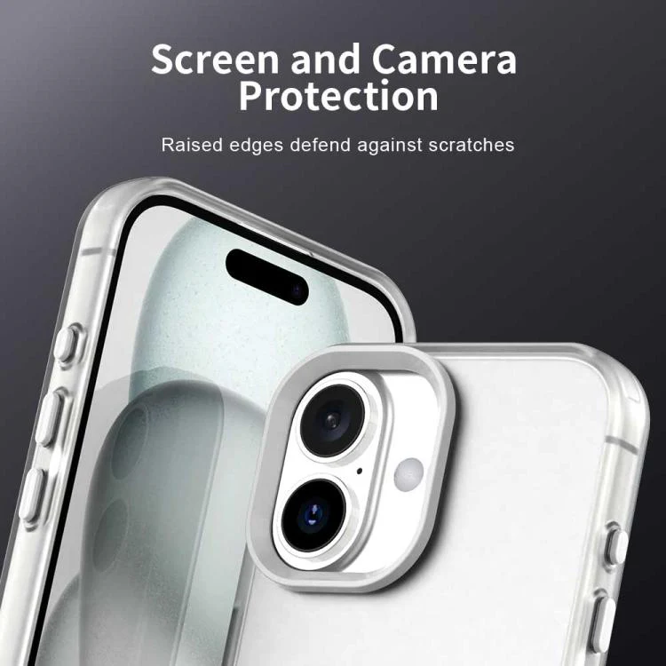 For iPhone 18 Candy PC Hybrid TPU Shockproof Phone Case(White) - Image 7