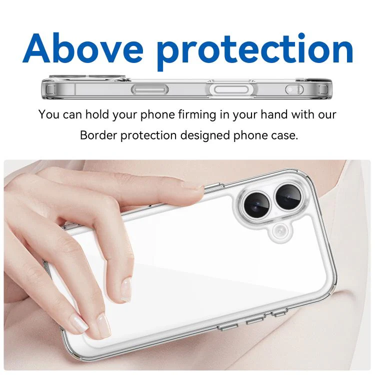 For iPhone 18 Colorful Series Acrylic + TPU Phone Case(Transparent) - Image 4