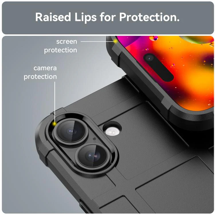 For iPhone 18 Full Coverage Shockproof TPU Phone Case(Black) - Image 6