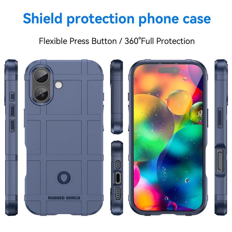 For iPhone 18 Full Coverage Shockproof TPU Phone Case(Blue) - Image 2