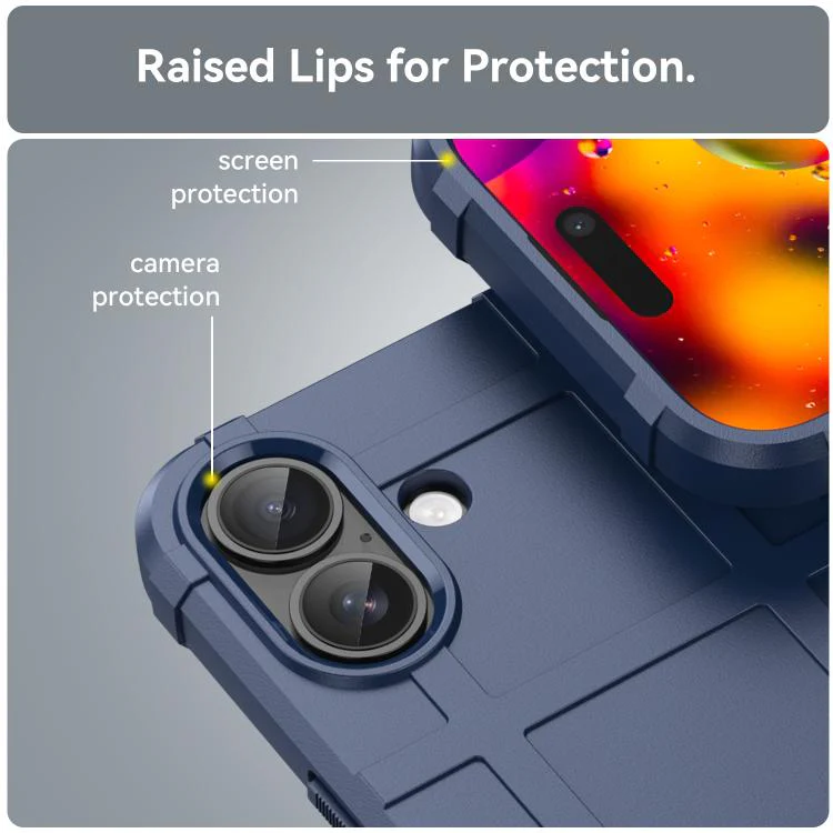 For iPhone 18 Full Coverage Shockproof TPU Phone Case(Blue) - Image 6