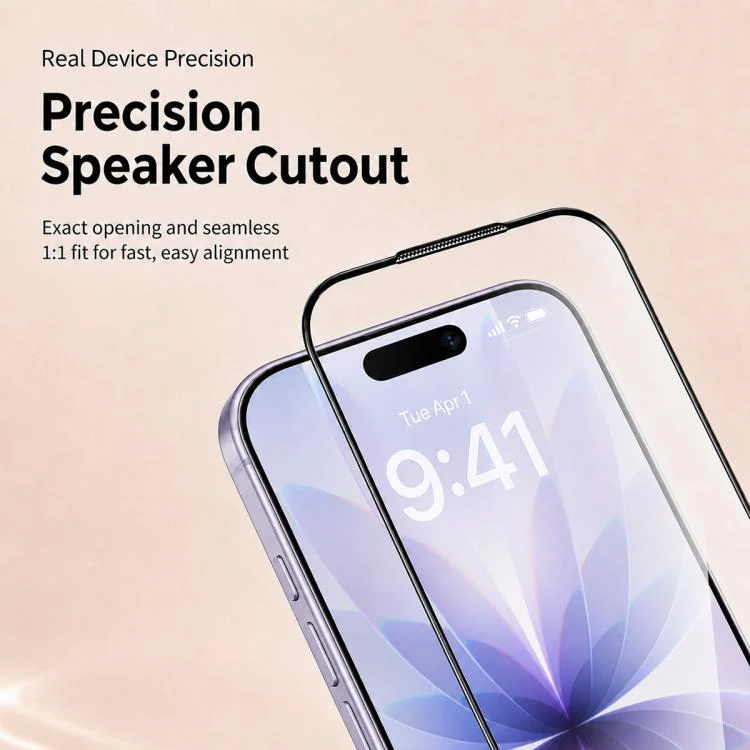 For iPhone 18 High Aluminum 380 Glue Silk Screen Printed Tempered Glass Film - Image 7