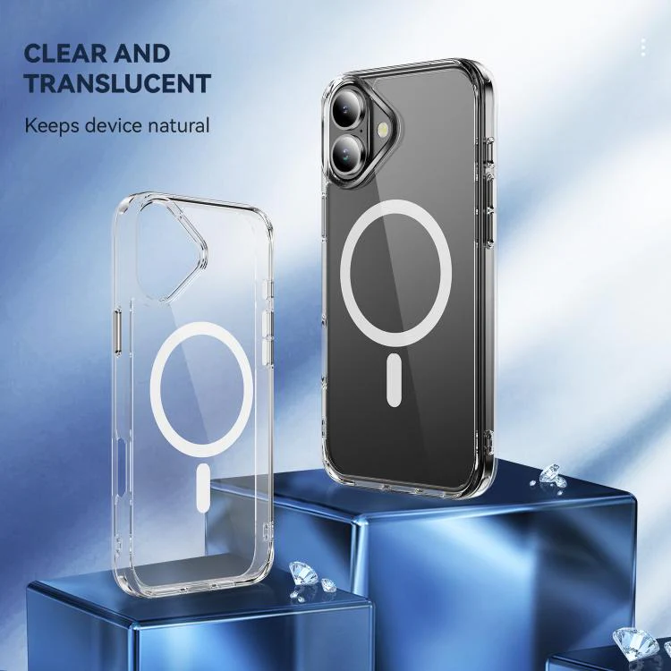 For iPhone 18 MagSafe Clear Acrylic PC +TPU Phone Case(Transparent) - Image 2