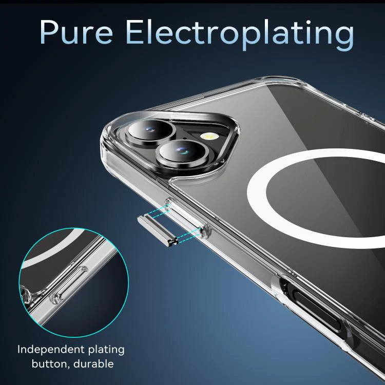 For iPhone 18 MagSafe Clear Acrylic PC +TPU Phone Case(Transparent) - Image 6