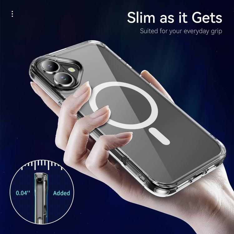For iPhone 18 MagSafe Clear Acrylic PC +TPU Phone Case(Transparent) - Image 7