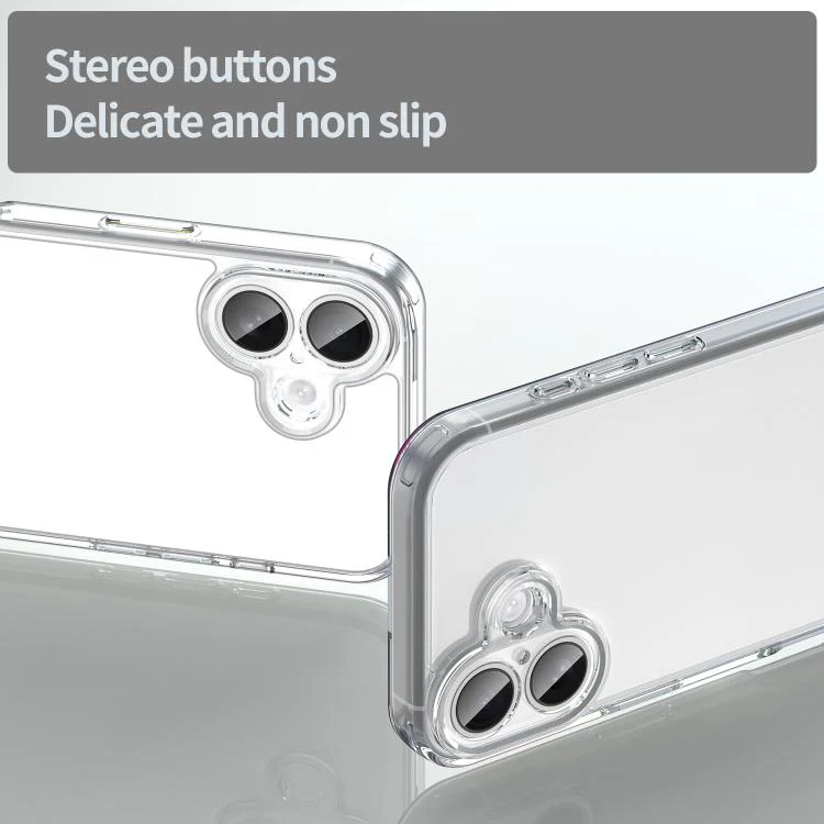 For iPhone 18 PC Hybrid TPU Airbag Shockproof Phone Case(Transparent) - Image 4