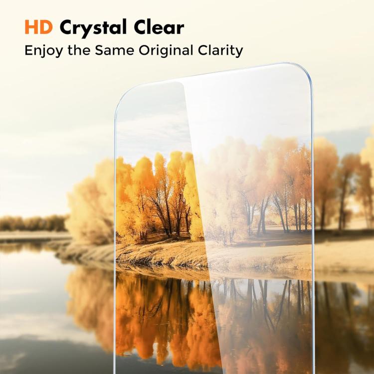 For iPhone 18 Pro 25pcs High-Aluminum Semi-Screen Anti-Fingerprint HD Tempered Glass Film - Image 2