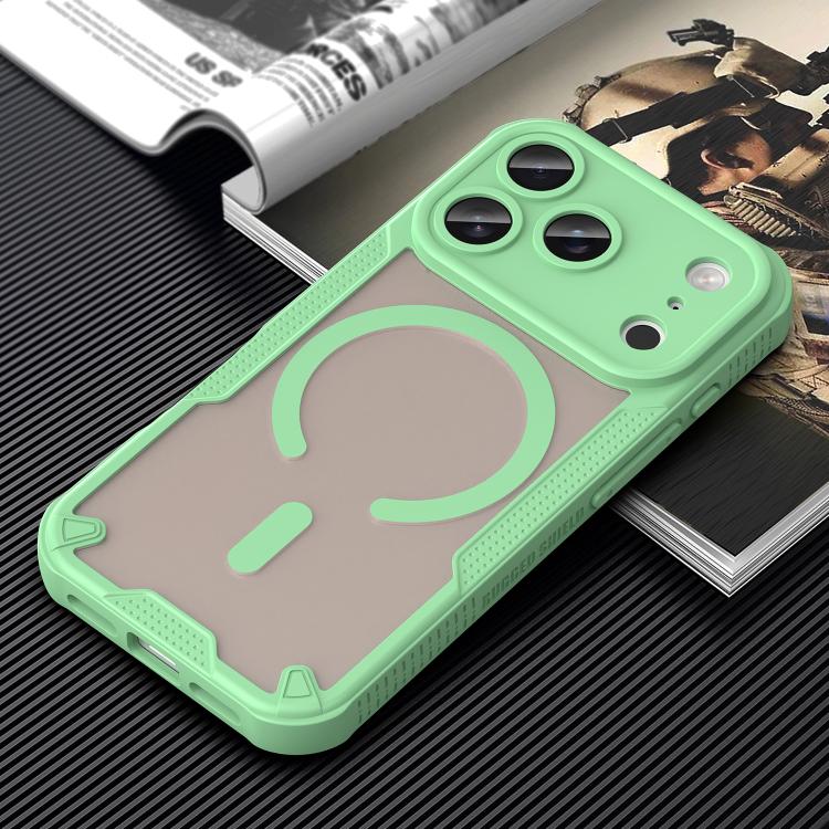 For iPhone 18 Pro Armor Glaze MagSafe Magnetic Phone Case(Green) - Image 9