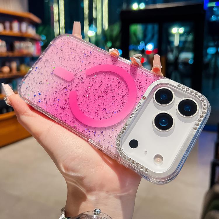For iPhone 18 Pro Blink Series Metal Lens Frame MagSafe Magnetic IMD Phone Case(Pink) - Image 6