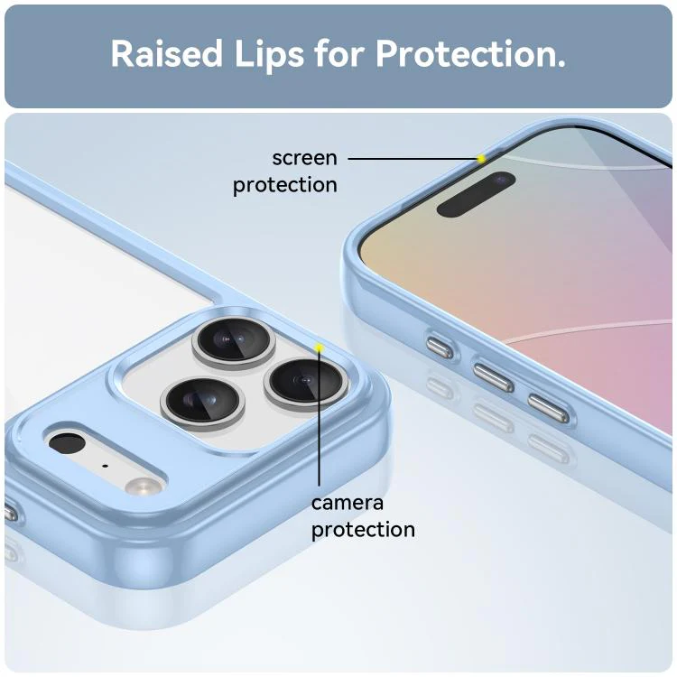 For iPhone 18 Pro Colorful Series Acrylic + TPU Phone Case(Blue) - Image 6
